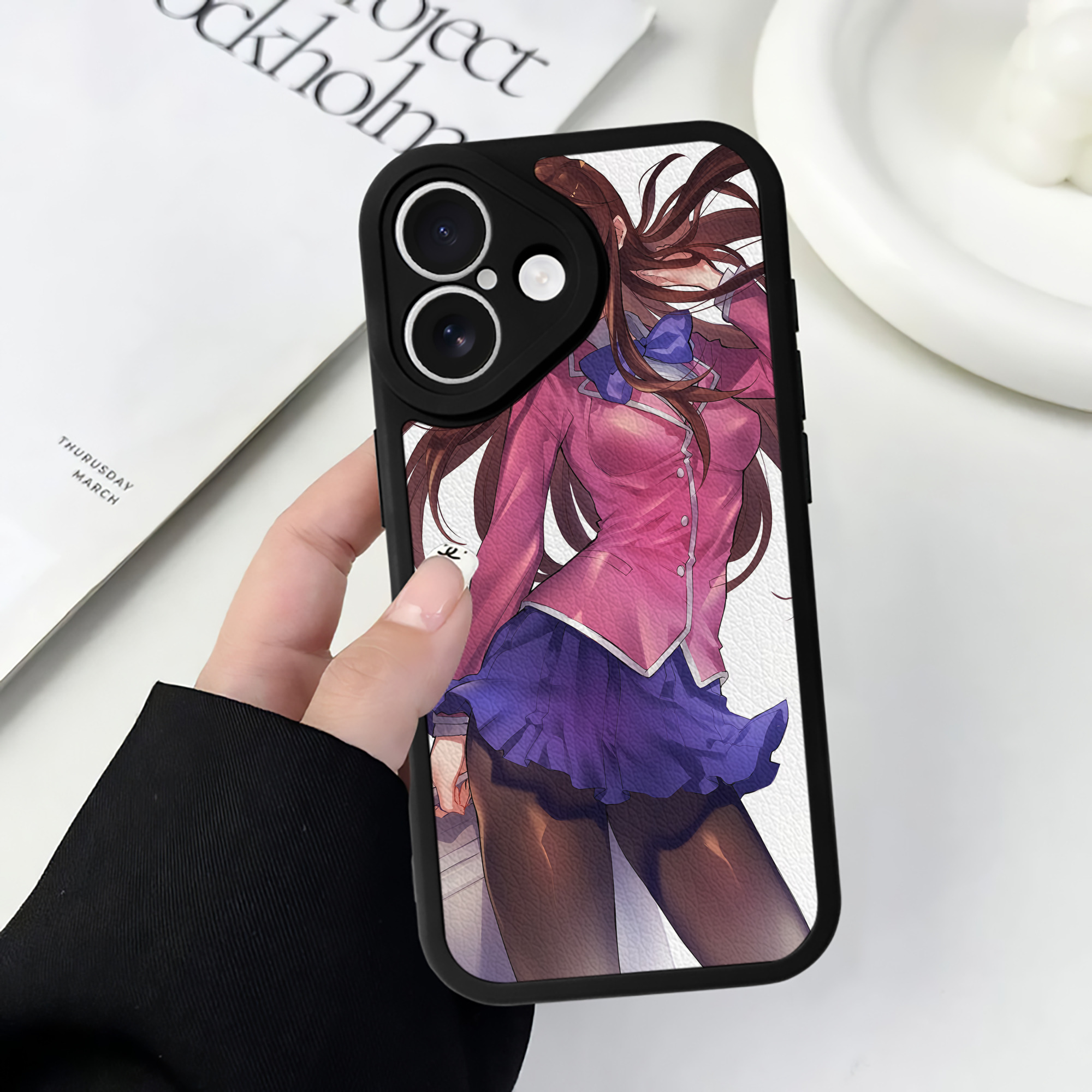 （画像用） 遊☆戯☆王 Yu-Gi-Oh! 【iPhone 16シリーズ対応】シリコンスマホケース（レザー調） 材質：シリコン